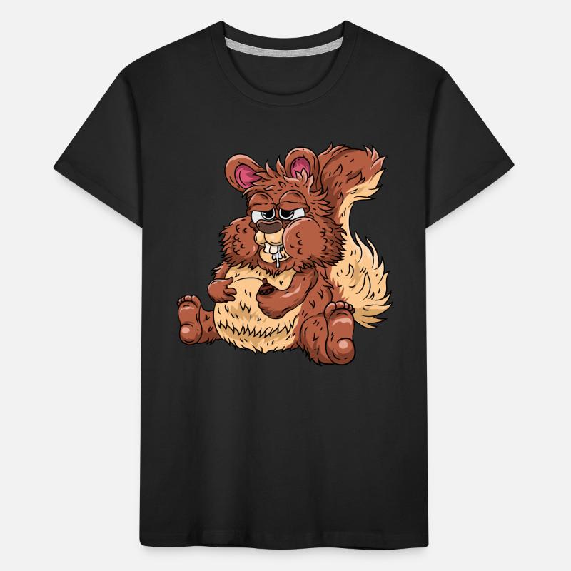 Dickes Eichhörnchen Kinder Premium Bio T-Shirt