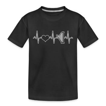 Instrument de harpe - T-shirt bio Premium Enfant - noir - Devant