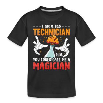 Chemie Biologie Labor Labortechniker Geschenk - Kinder Premium Bio T-Shirt - Schwarz - Vorne
