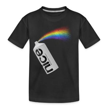 nice - The tangy rainbow spray - Kids' Premium Organic T-Shirt - black - Front