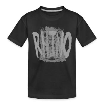Nashorn - Kinder Premium Bio T-Shirt - Schwarz - Vorne