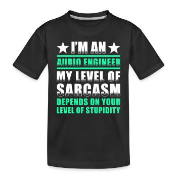 Ingénieur du son Ingénieur du son Cadeau - T-shirt bio Premium Enfant - noir - Devant