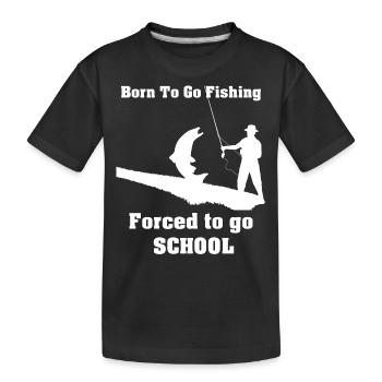 Drôle, né de Bass Fisc Angler Kids - T-shirt bio Premium Enfant - noir - Devant