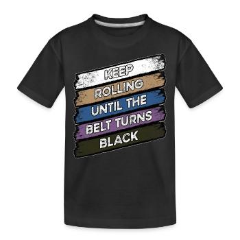 BJJ Black Belt - Kids' Premium Organic T-Shirt - black - Front