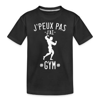 J peux pas j ai gym - T-shirt bio Premium Enfant - noir - Devant