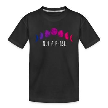 Bisexuel Bi Pride Flag Moon Pas Un - T-shirt bio Premium Enfant - noir - Devant