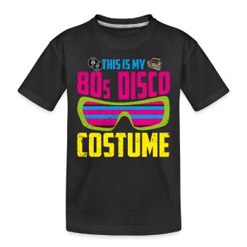 Années 80 - T-shirt bio Premium Enfant - noir - Devant