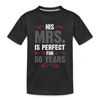 Marié depuis 50 ans - T-shirt bio Premium Enfant - noir - Devant
