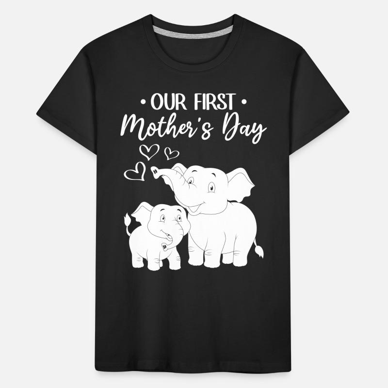 Unser erster Muttertag Muttertag Baby Kinder Premium Bio T-Shirt