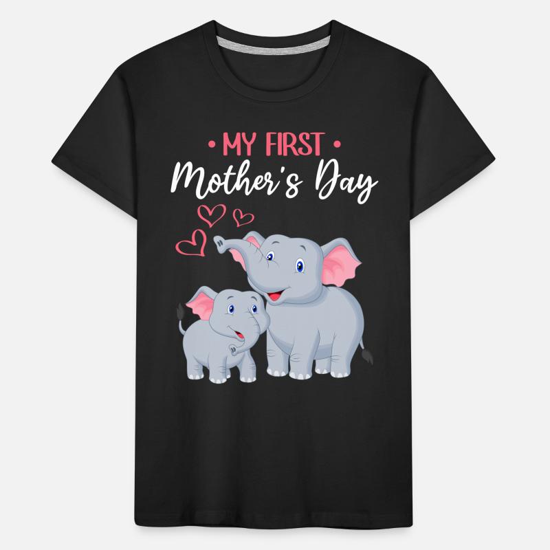 Muttertag Elefantenmutter Mein erster Muttertag Kinder Premium Bio T-Shirt