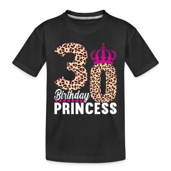 30 Geburtstag 30 Jahre - Kinder Premium Bio T-Shirt - Schwarz - Vorne