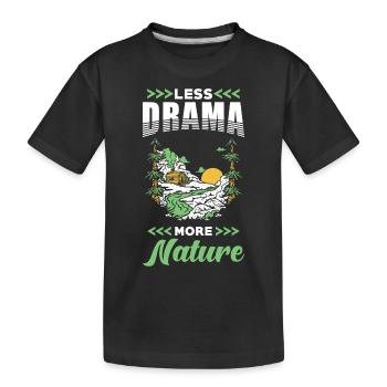 Nature - T-shirt bio Premium Enfant - noir - Devant