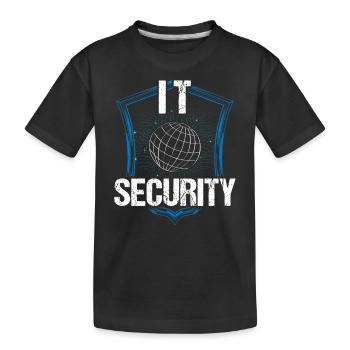 It Sicherheit Hack Hacker Hacking Cybersecurity - Kinder Premium Bio T-Shirt - Schwarz - Vorne