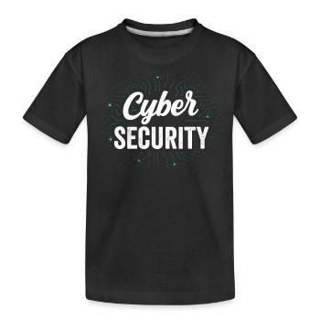 Cybersecurity Hacking Hack Hacker IT Sicherheit - Kinder Premium Bio T-Shirt - Schwarz - Vorne