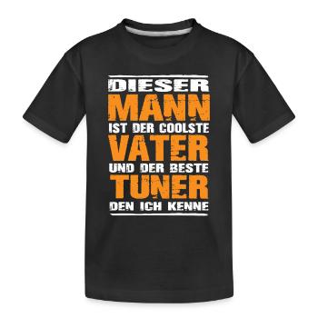 Tuning - Kinder Premium Bio T-Shirt - Schwarz - Vorne