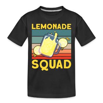 Lemonade Squad – Conception de cruche rétro - T-shirt bio Premium Enfant - noir - Devant