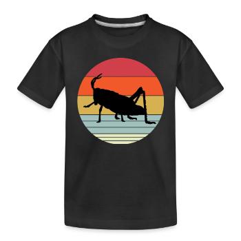 Sauterelle - T-shirt bio Premium Enfant - noir - Devant