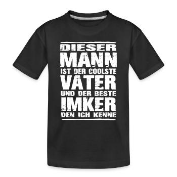 Imker - Kinder Premium Bio T-Shirt - Schwarz - Vorne
