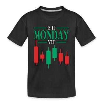 Est-ce lundi encore Blockchain Crypto Trading - T-shirt bio Premium Enfant - noir - Devant