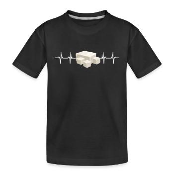 Feta Greek Feta Cheese Lover And Greek Foodlover - Kinder Premium Bio T-Shirt - Schwarz - Vorne