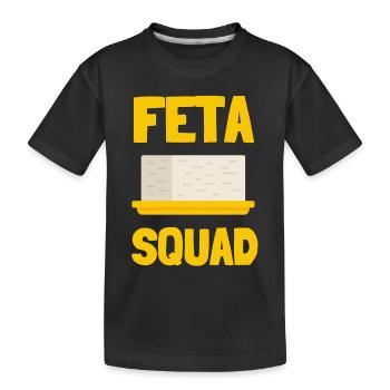 Feta Greek Feta Cheese Lover And Greek Foodlover - Kinder Premium Bio T-Shirt - Schwarz - Vorne