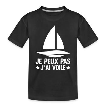Je Peux Pas J'ai Voile - T-shirt bio Premium Enfant - noir - Devant