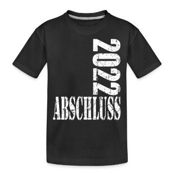 Abschluss 2022 Vintage Motiv - Kinder Premium Bio T-Shirt - Schwarz - Vorne