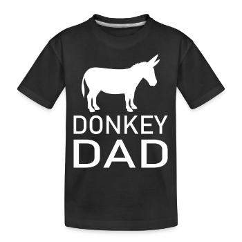 Esel d’âne - T-shirt bio Premium Enfant - noir - Devant