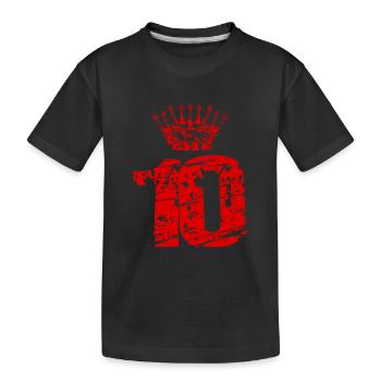 Couronne de 10 chiffres - T-shirt bio Premium Enfant - noir - Devant