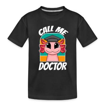 Doctorate Doctoral Thesis Doctoral Degree - Kids' Premium Organic T-Shirt - black - Front