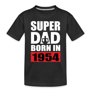 Dad's birthday 1954 - Kids' Premium Organic T-Shirt - black - Front