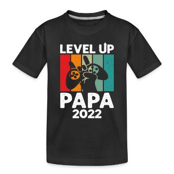 Niveau Supérieur Papa 2022 - T-shirt bio Premium Enfant - noir - Devant