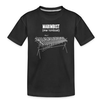 Marimbaphone Xylophone Xylofon Orchestra Marimba - Kids' Premium Organic T-Shirt - black - Front