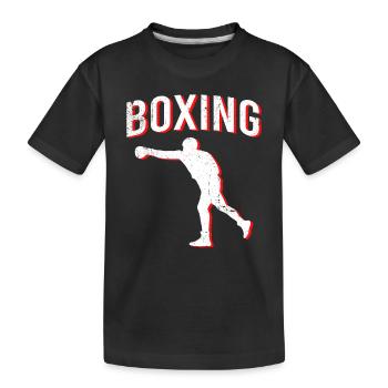 Boxe boxe - T-shirt bio Premium Enfant - noir - Devant