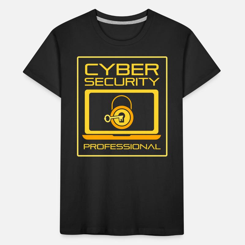 Cybersecurity Profi Hacking Hacker IT Sicherheit Kinder Premium Bio T-Shirt