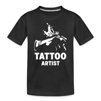 Tattoo Artist Tattoo Tattoo Studio - Kids' Premium Organic T-Shirt - black - Front