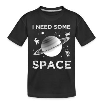 Ich brauche etwas Platz - Kinder Premium Bio T-Shirt - Schwarz - Vorne