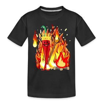 Piment pod paprika ardent chaud cuisinier épicé - T-shirt bio Premium Enfant - noir - Devant