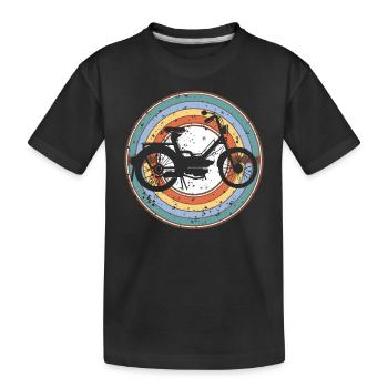 Mofa retro - Kinder Premium Bio T-Shirt - Schwarz - Vorne