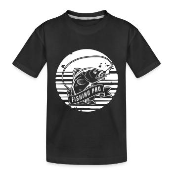 Pêche Pro - T-shirt bio Premium Enfant - noir - Devant