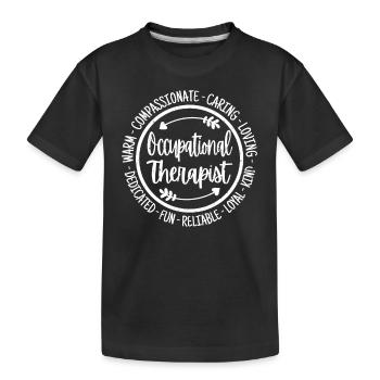 Occupational Therapist Occupational Therapy - Kids' Premium Organic T-Shirt - black - Front