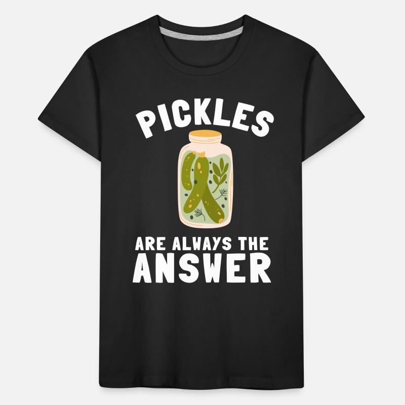 Cornichons Concombre Cornichon Lover Pot de cornichon en conserve T-shirt bio Premium Enfant