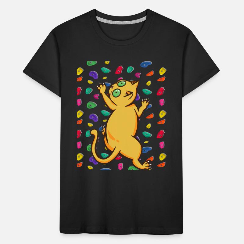 Klettern Kletterer Kinder Premium Bio T-Shirt