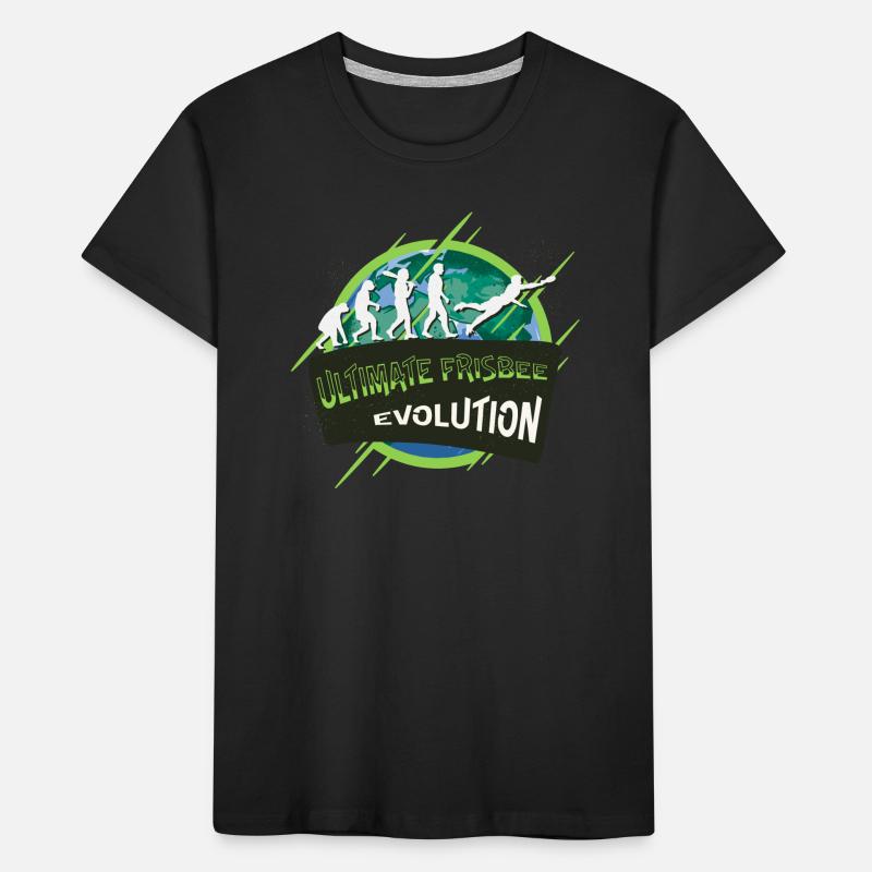 Ultimate Frisbee Evolution Kinder Premium Bio T-Shirt