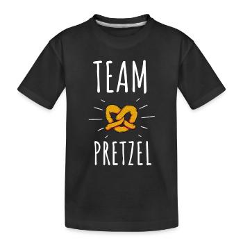 Bretzel Chocolat recouvert De Bretzels Bâtonnets Et - T-shirt bio Premium Enfant - noir - Devant
