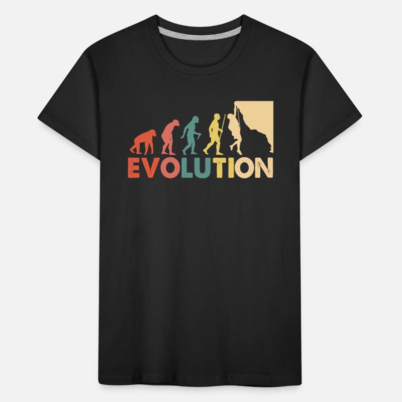 Climbing Evolution Escalade T-shirt bio Premium Enfant
