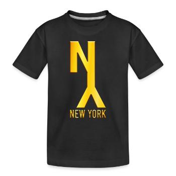 New York - Kids' Premium Organic T-Shirt - black - Front