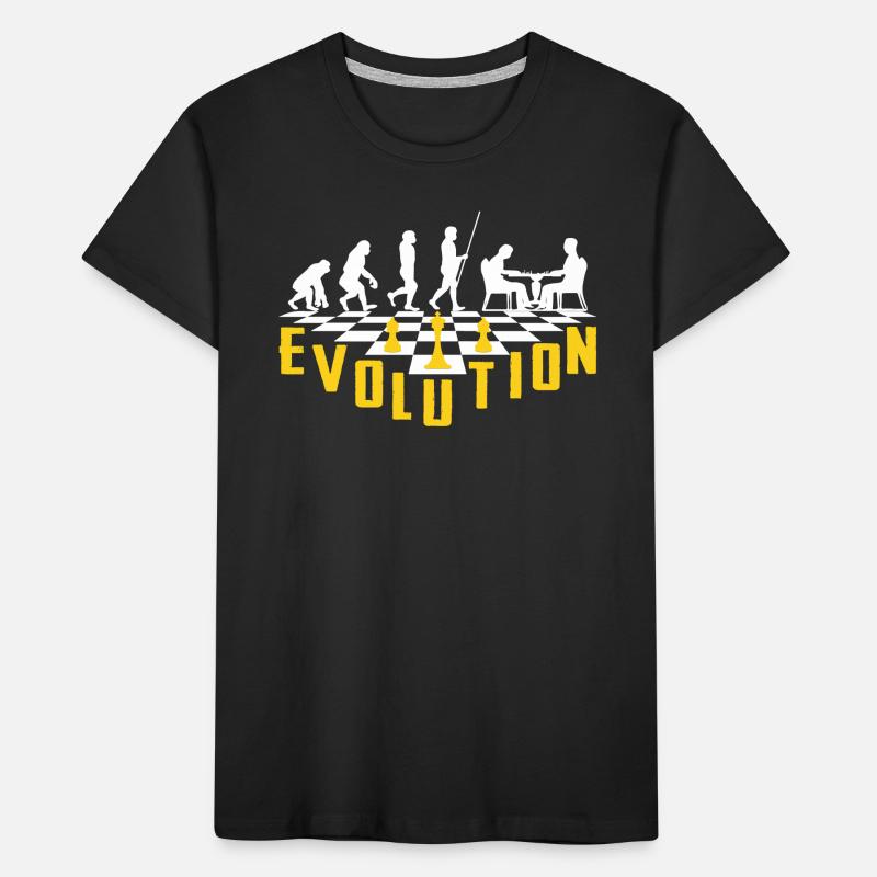 L'évolution Des Échecs T-shirt bio Premium Enfant