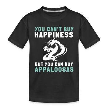 Appaloosa Horse Ranchers Riders Horse Show - Kinder Premium Bio T-Shirt - Schwarz - Vorne