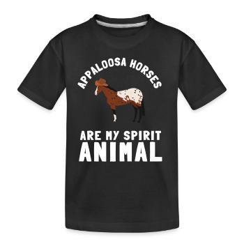 Appaloosa Horse Ranchers Riders Horse Show - Kinder Premium Bio T-Shirt - Schwarz - Vorne